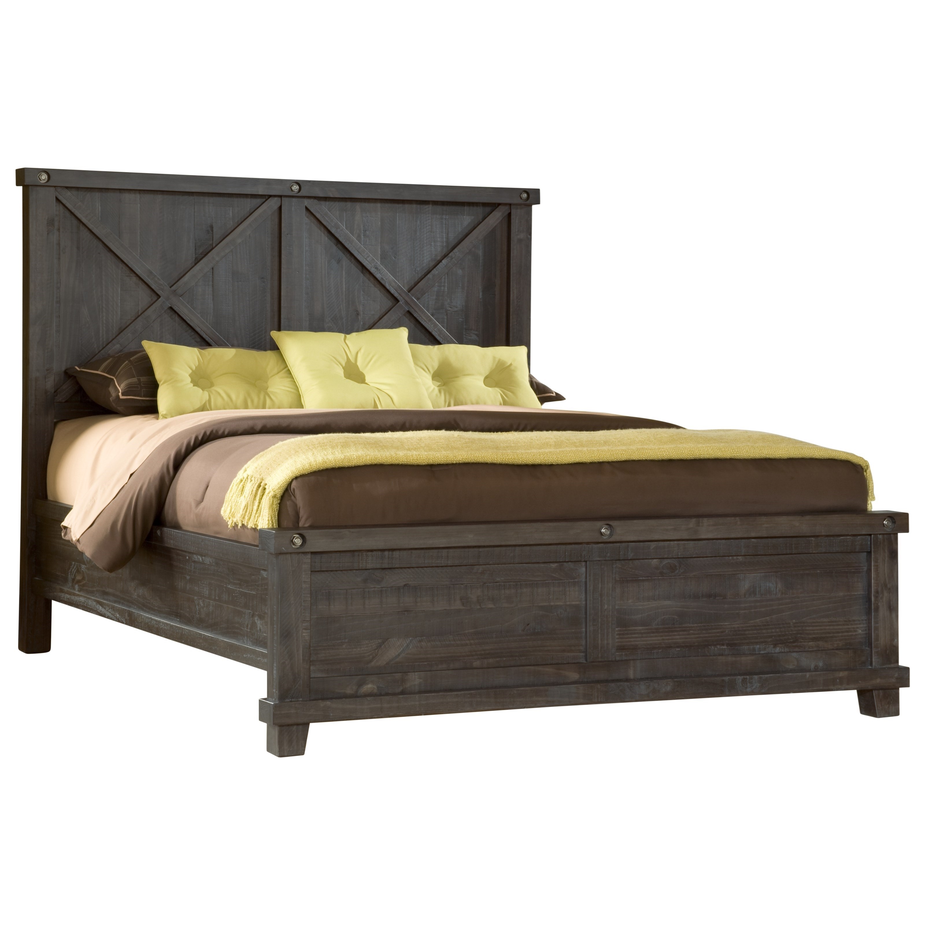 Modus International Yosemite Low Profile Queen Bed with Rustic